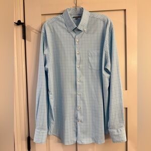 Peter Millar Summer Comfort Long Plaid Checkered Shirt
